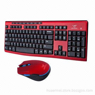 Wireless Keyboard and Mouse Combo, Made of ABS